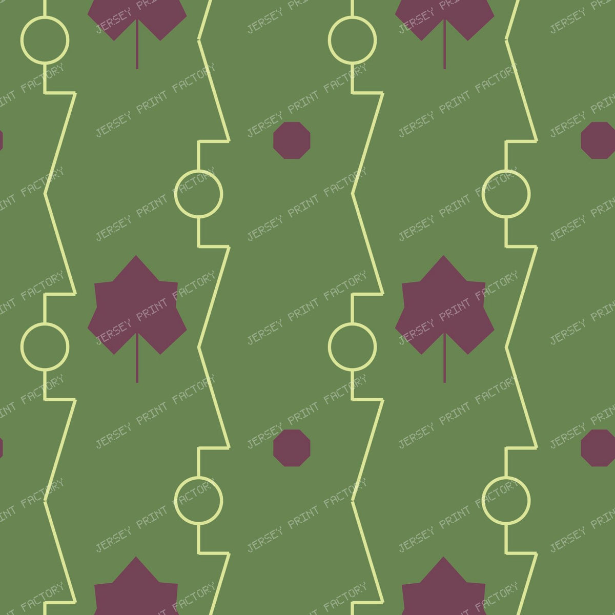 Grapevine Deco Trellis Green Dark — Green