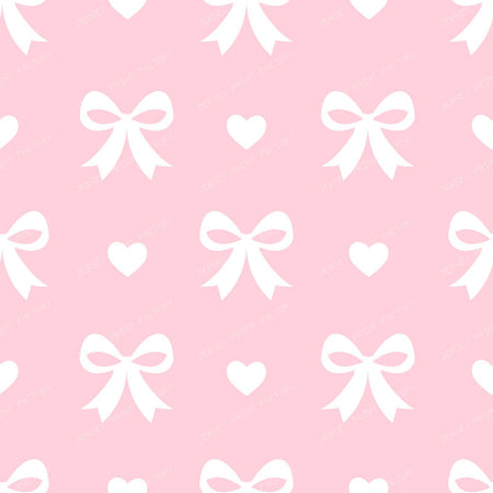 Bow Pattern, Coquette Bow, Ribbon, Cute Bow, White Bow, Hearts, Black — Pink 1