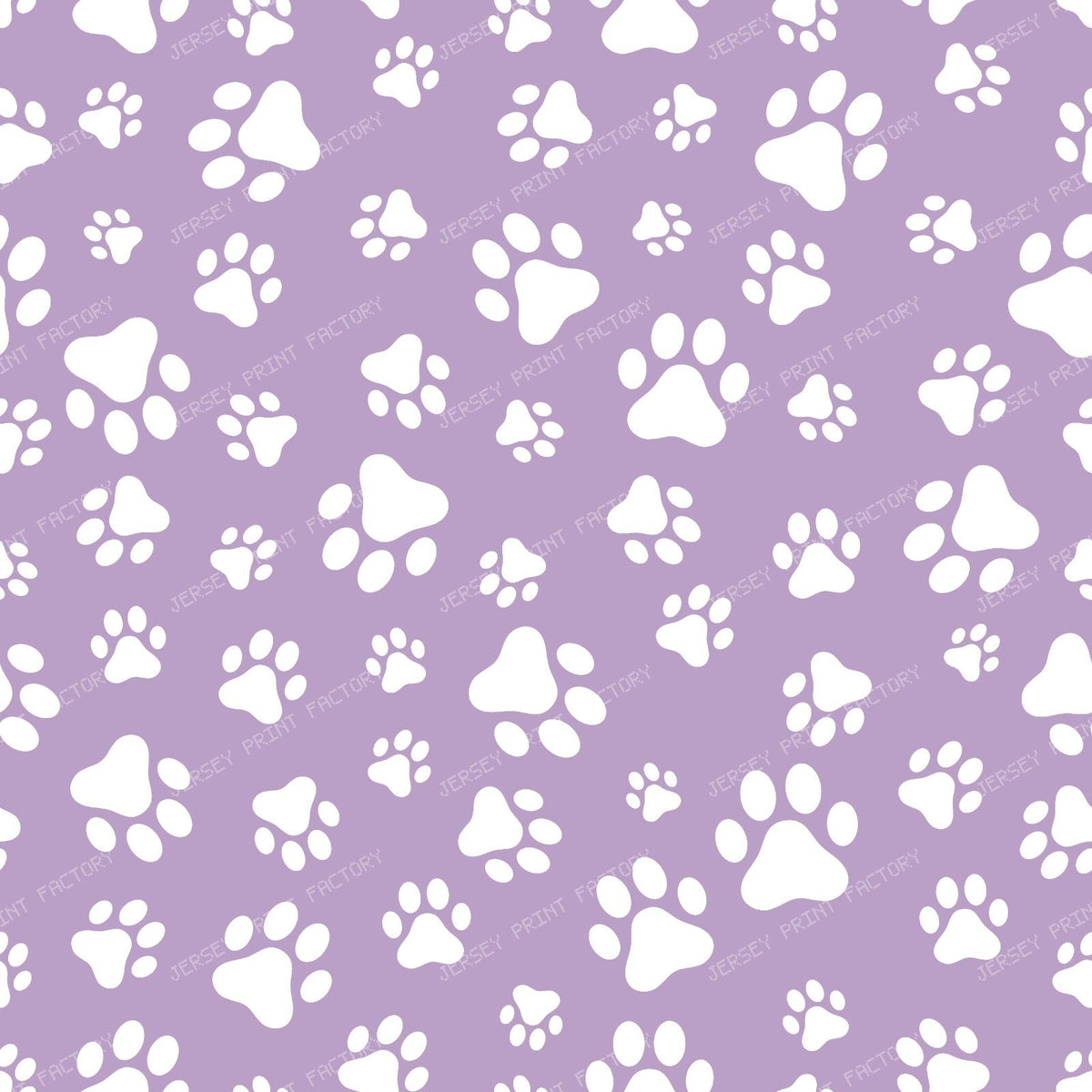 Pattern Of Paws, Dog Paws, Black and White — Purple 6
