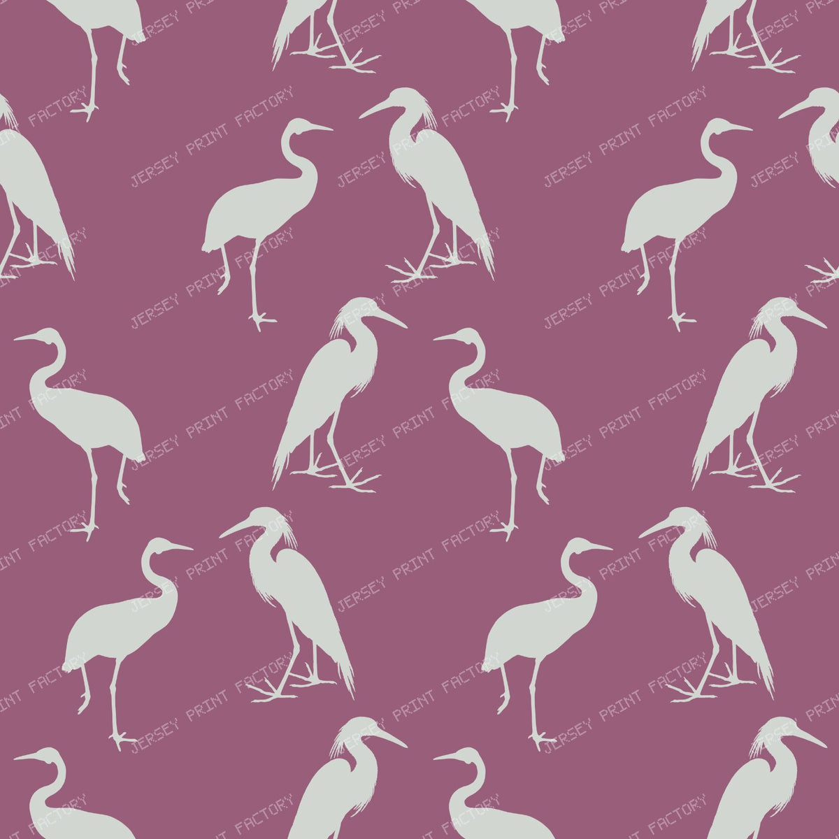 Heron Pattern, Bird Pattern, Egret, Crane, Nature, Pink
