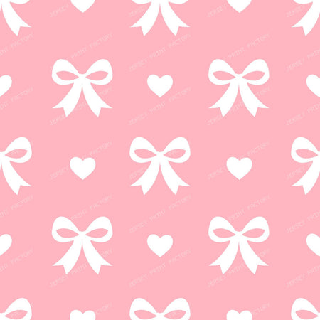 Bow Pattern, Coquette Bow, Ribbon, Cute Bow, White Bow, Hearts, Black — Pink 2