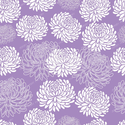 Blue Dahlia, White Dahlia, Pattern Of Flowers — Purple 1