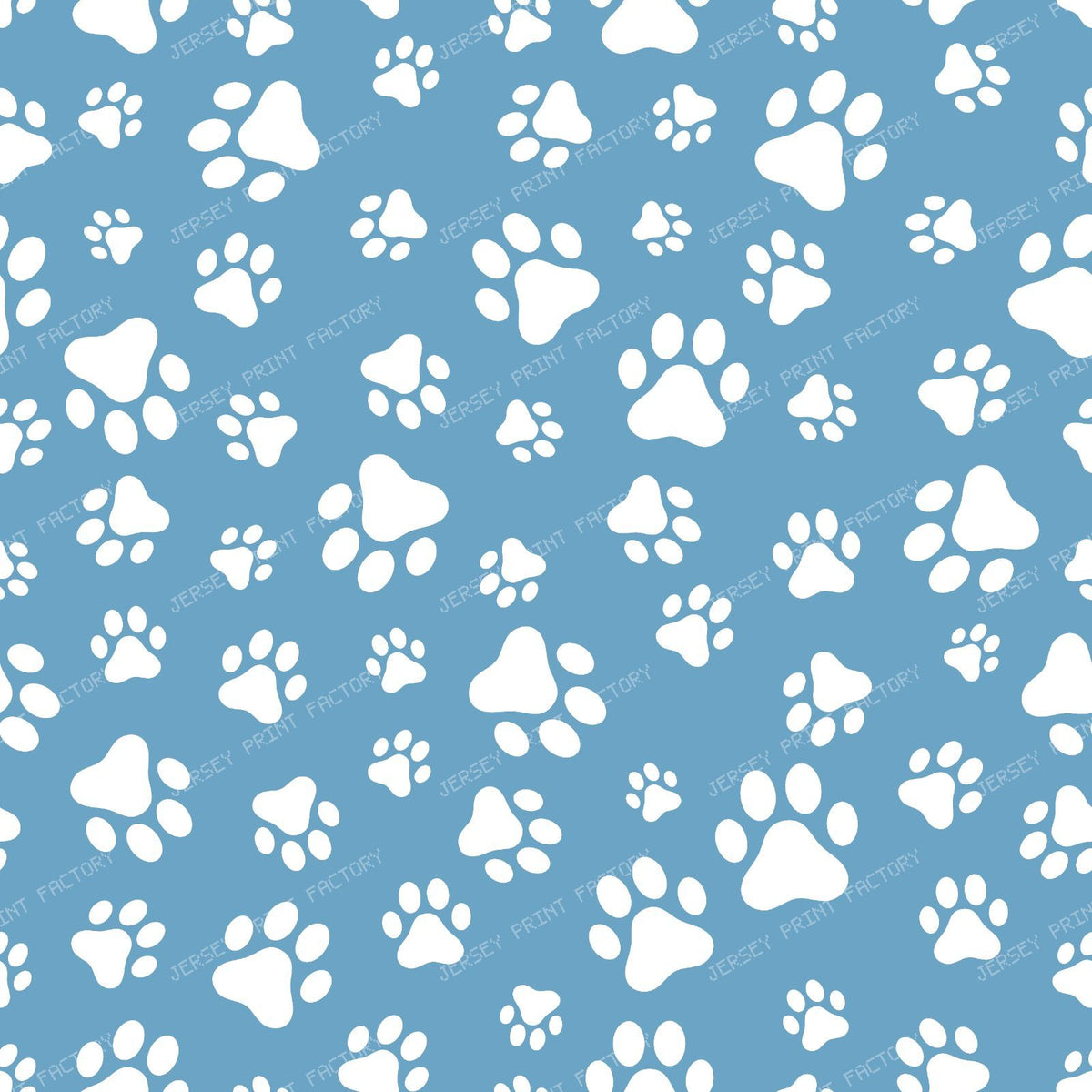 Pattern Of Paws, Dog Paws, Black and White — Blue 8