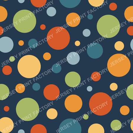 Big Bold Dots Friendly Halloween Coordinate in Navy