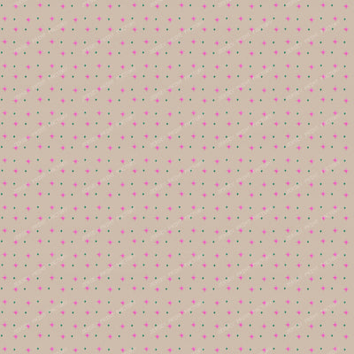 Pink Sparkle & Stars on Beige