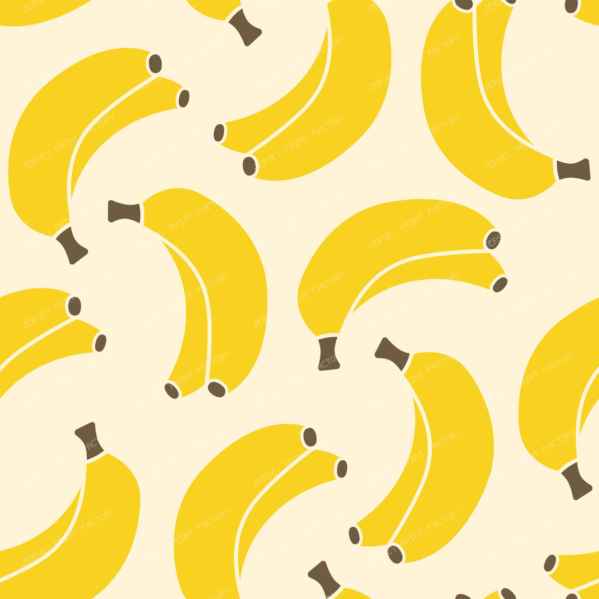 Banana Pattern Yellow on Beige