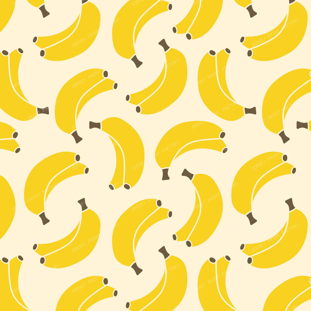 Banana Pattern Yellow on Beige