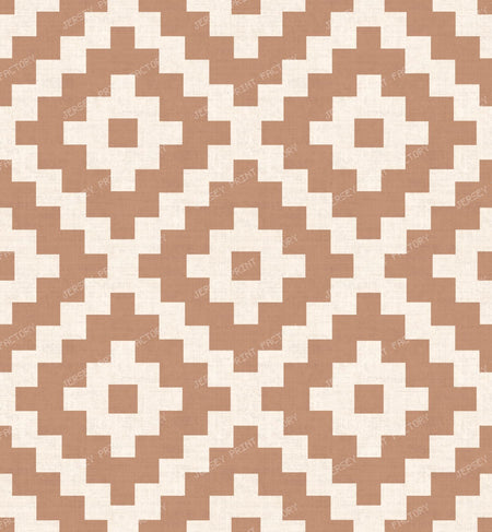 Western Tribal Aztec Diamonds - Boho Interior Geometric - Terracotta Clay