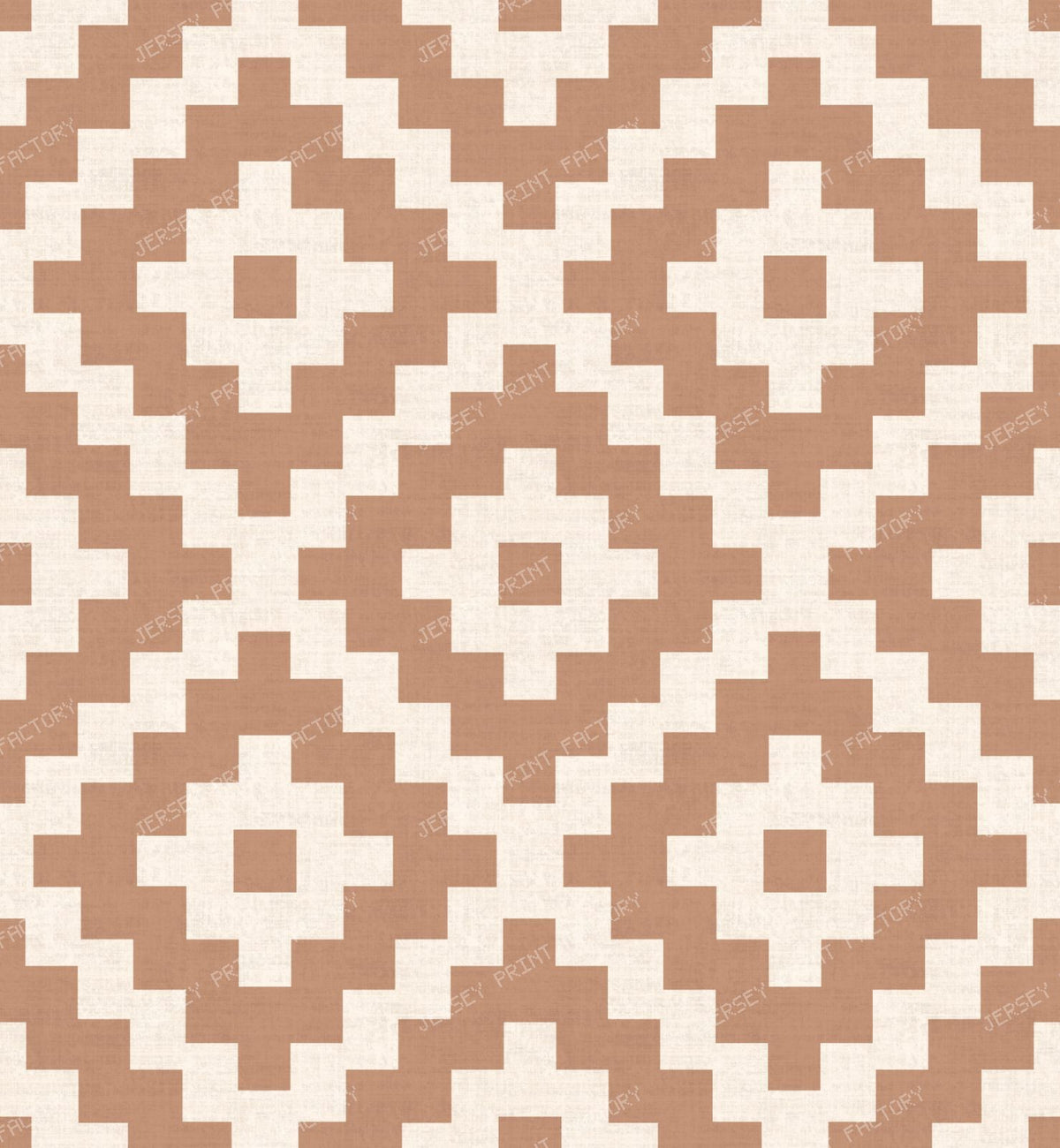 Western Tribal Aztec Diamonds - Boho Interior Geometric - Terracotta Clay