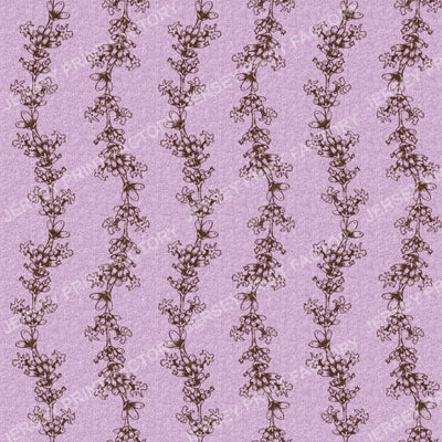 Lavender Garland - Line Art - Vintage Lilac BG