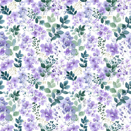 Purple Floral Boho Garden