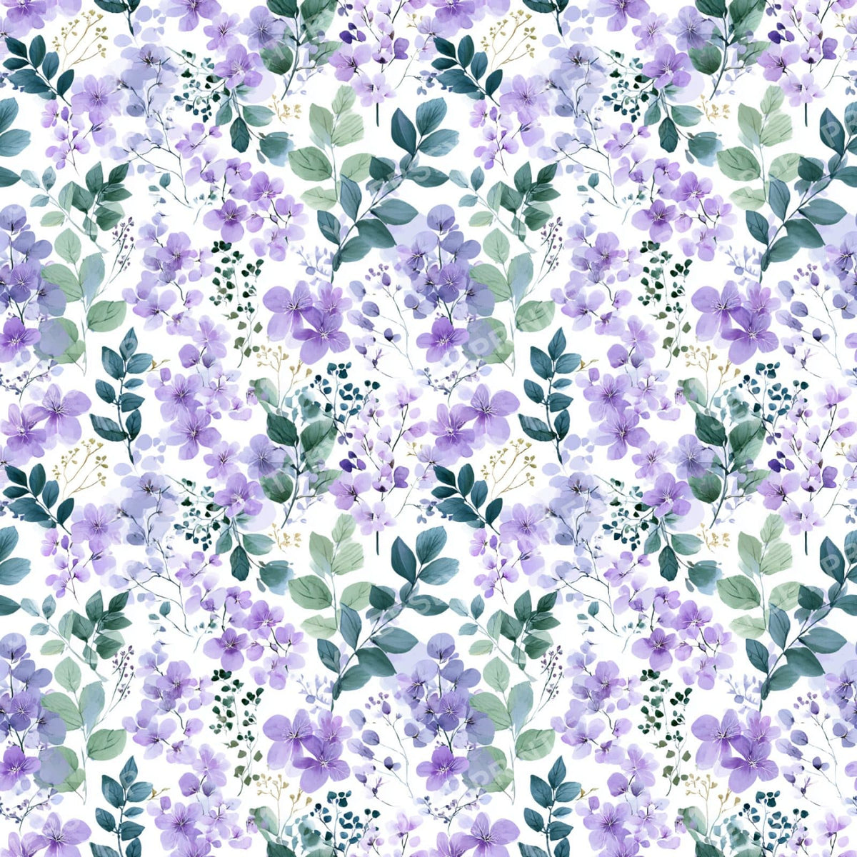 Purple Floral Boho Garden