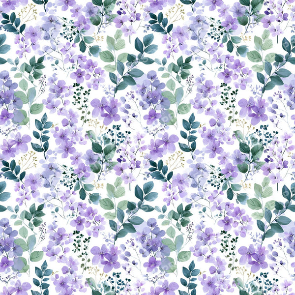 Purple Floral Boho Garden
