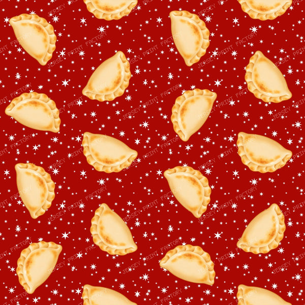 Large Galaxy Pierogi Dumplings On Red