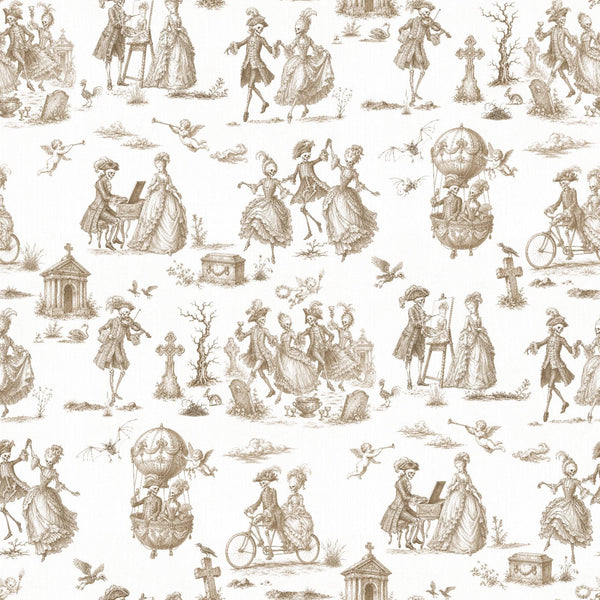 DANSE MACABRE TOILE - SEPIA INK ON PARCHMENT