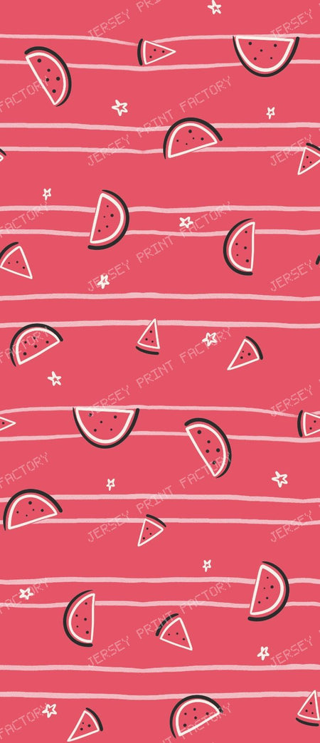 Modern Melon Lines red