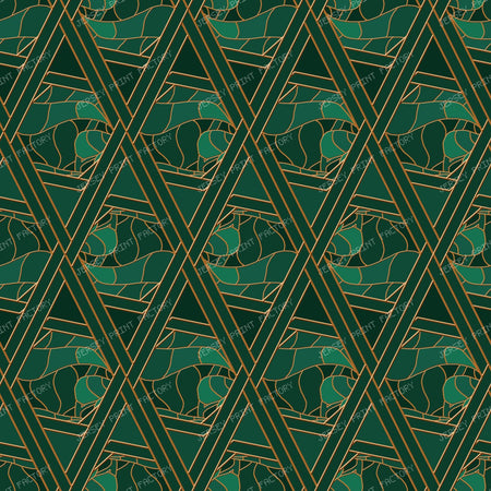 Geometric dimonds with Leaves — Sunlit Bronze