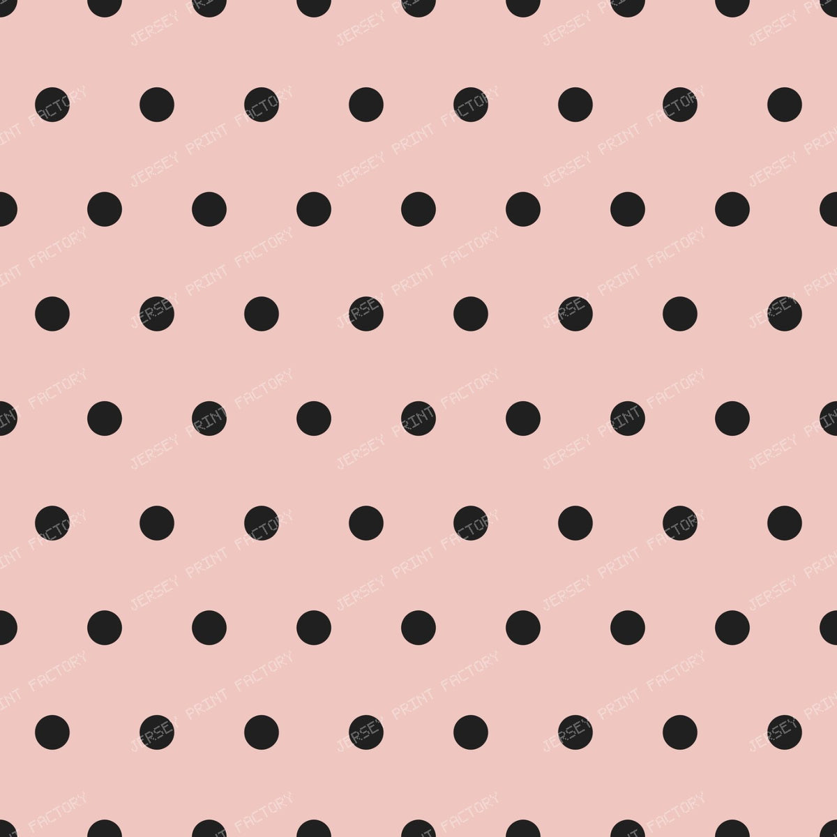 Polka Dots  Soft Amber And White — Bermuda Pink Black