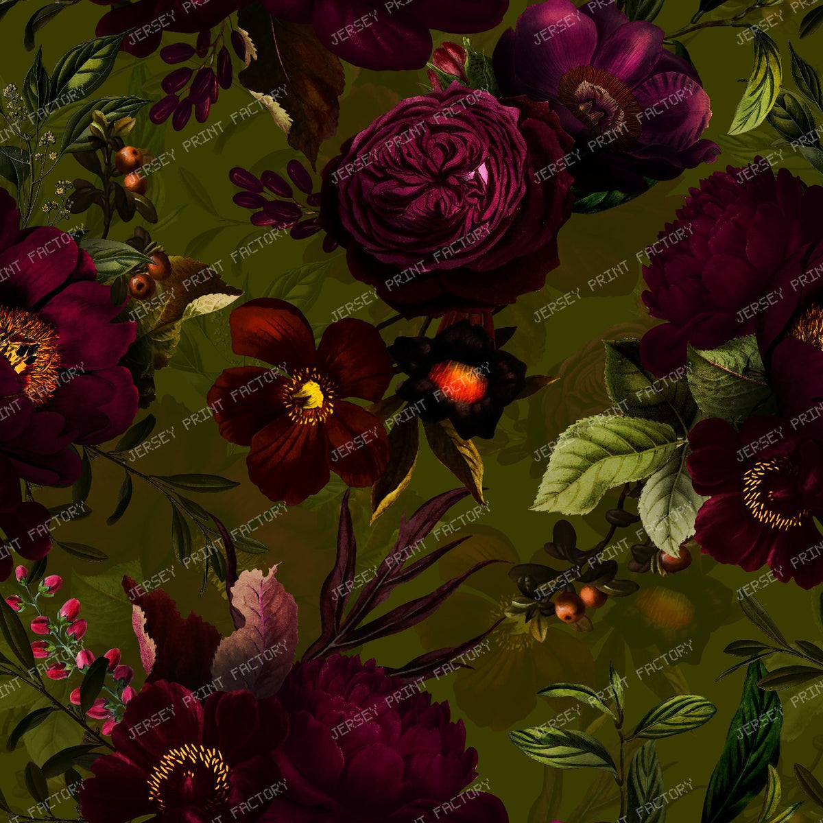 A Grandmillennial Garden with Refined Vintage Elegance and Timeless Romance - Dark Green