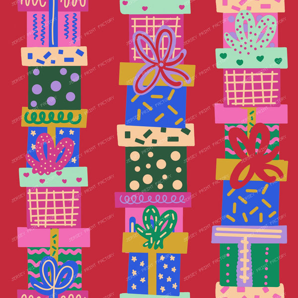 Christmas Gifts on Cherry Red