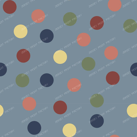 Polka Galore Multicolor M — Sky blue