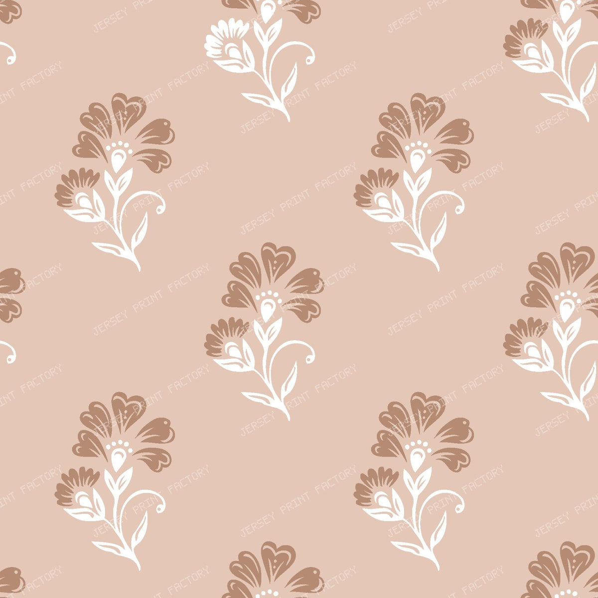 Beatrice   3 Colour Block Print Floral   Pink Boho