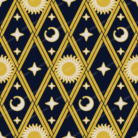 Astro-Harlequin Diamond Bold - Midnight Hearth