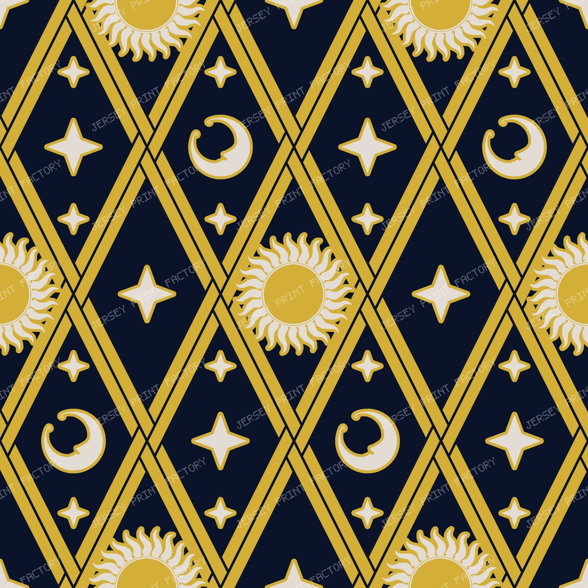 Astro-Harlequin Diamond Bold - Midnight Hearth