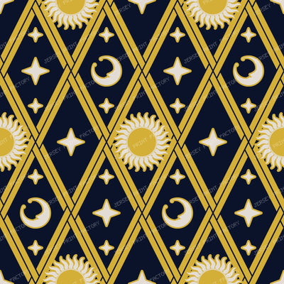 Astro-Harlequin Diamond Bold - Midnight Hearth