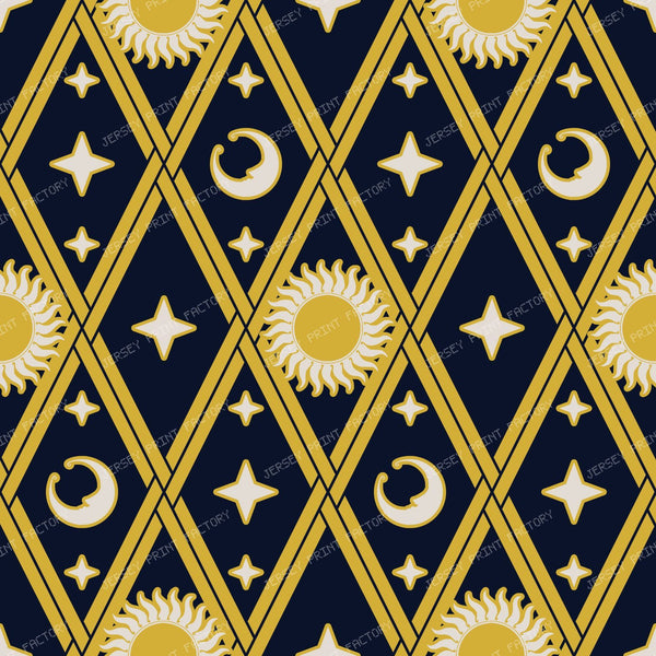 Astro-Harlequin Diamond Bold - Midnight Hearth