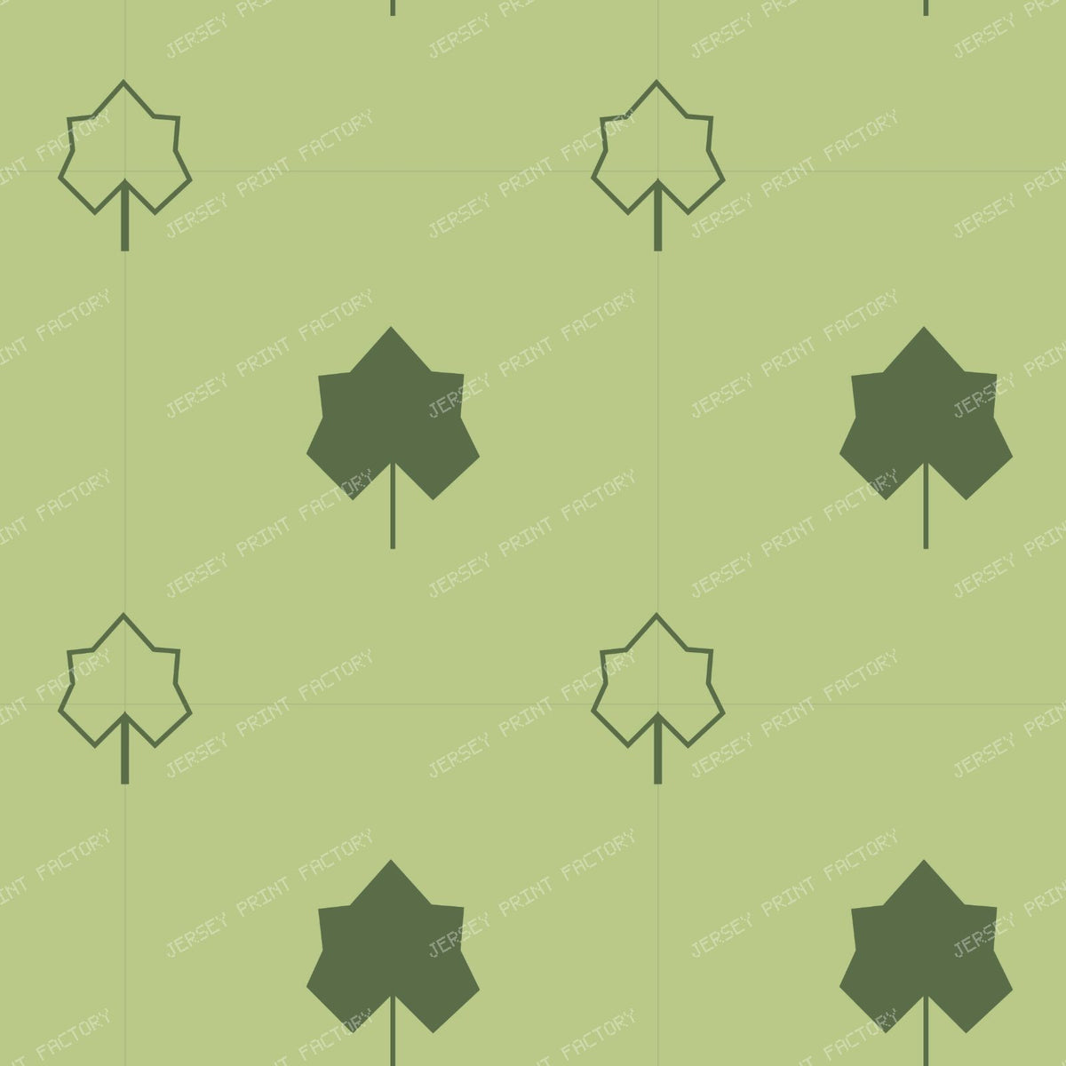 Grapevine Deco Leaf Block Sage (S)
