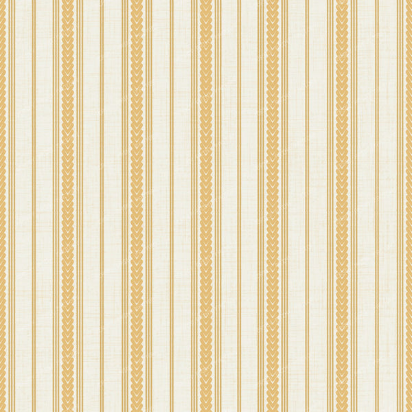 Braided ticking stripes in orange