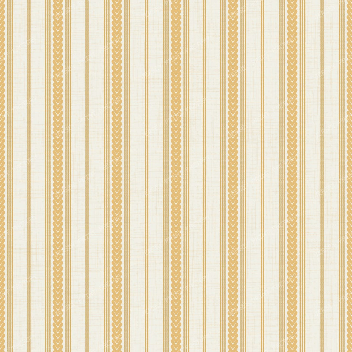 Braided ticking stripes in orange