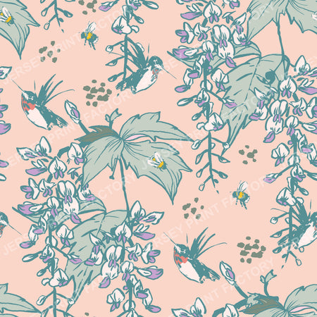 Hummingbird Wisteria Flower Garden