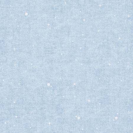 boho stardust off-white on fog blue