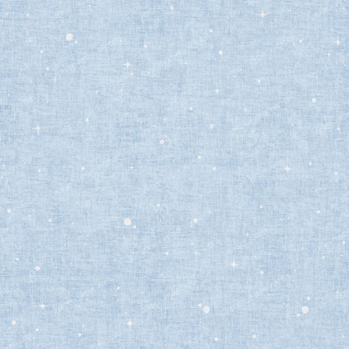 boho stardust off-white on fog blue