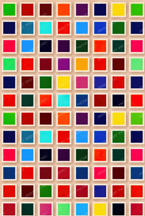 Colorful Grid Beige Background