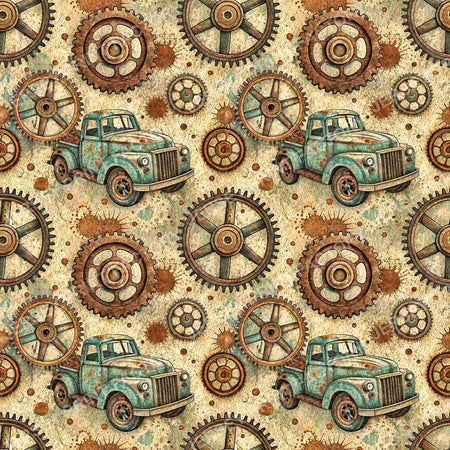 Dusty Textures Of Old Gear Machine