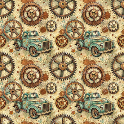 Dusty Textures Of Old Gear Machine