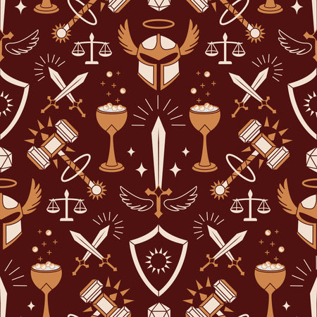 RPG Paladin Class - Gold Accents