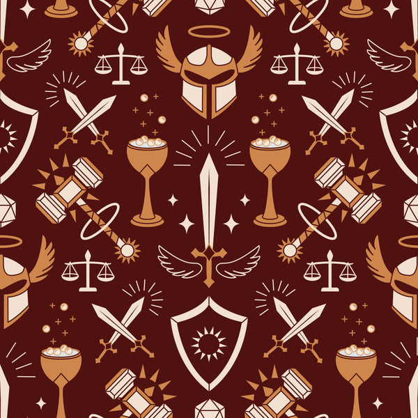 RPG Paladin Class - Gold Accents