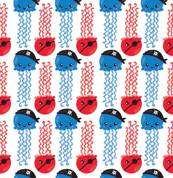 Pirate Jellyfish, Jellyfish Pattern, Sea Animals