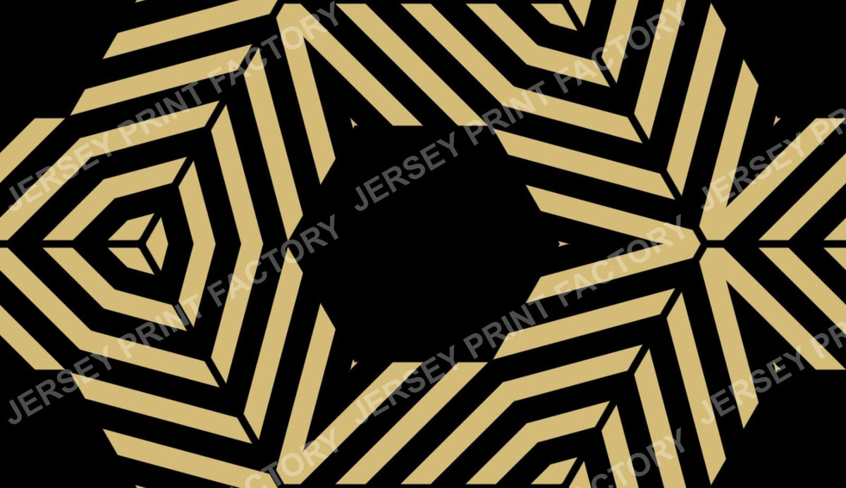 Black and yellow geometric pattern
