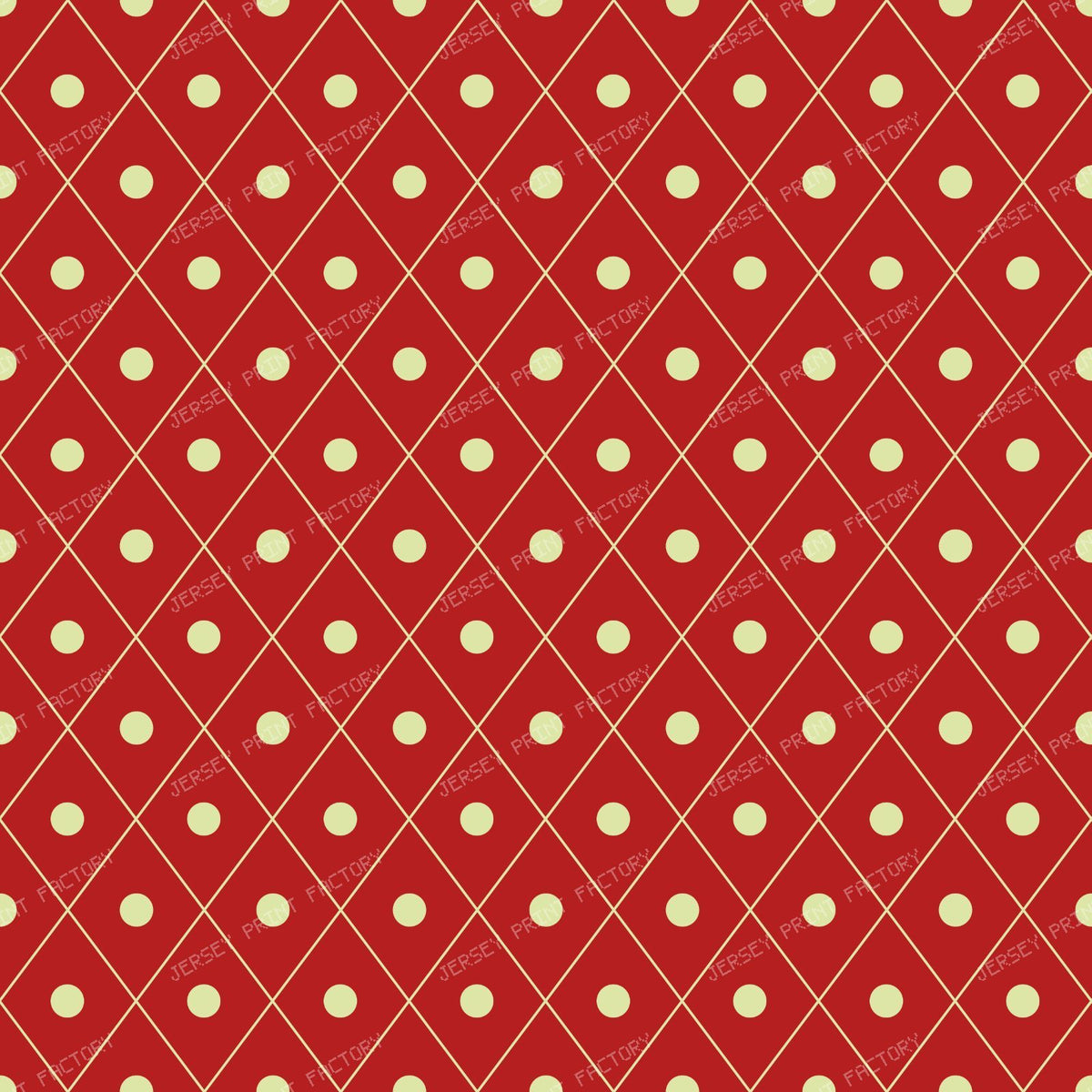 Blue Diamond Pattern, Argyle, Polka Dots, Geometric Pattern — Red