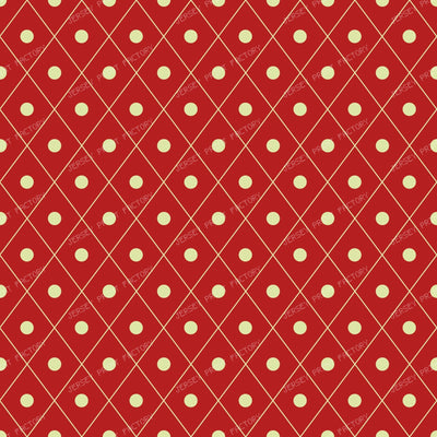 Blue Diamond Pattern, Argyle, Polka Dots, Geometric Pattern — Red