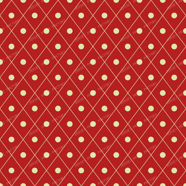 Blue Diamond Pattern, Argyle, Polka Dots, Geometric Pattern — Red