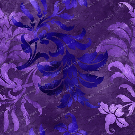 Purple Fantasy Plum Violet Jewel Tone Baroque Damask Ornate Pattern