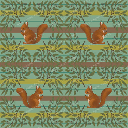 2026 PJP 100 — 77 Happy squirrels and stripes make this a whimsical favorite for seasonal decor - Green