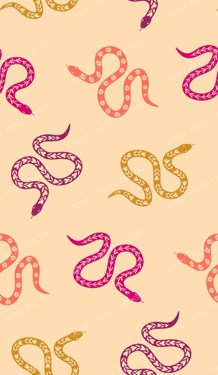 Floral Snakes | Minimal and Colorful  Snakes