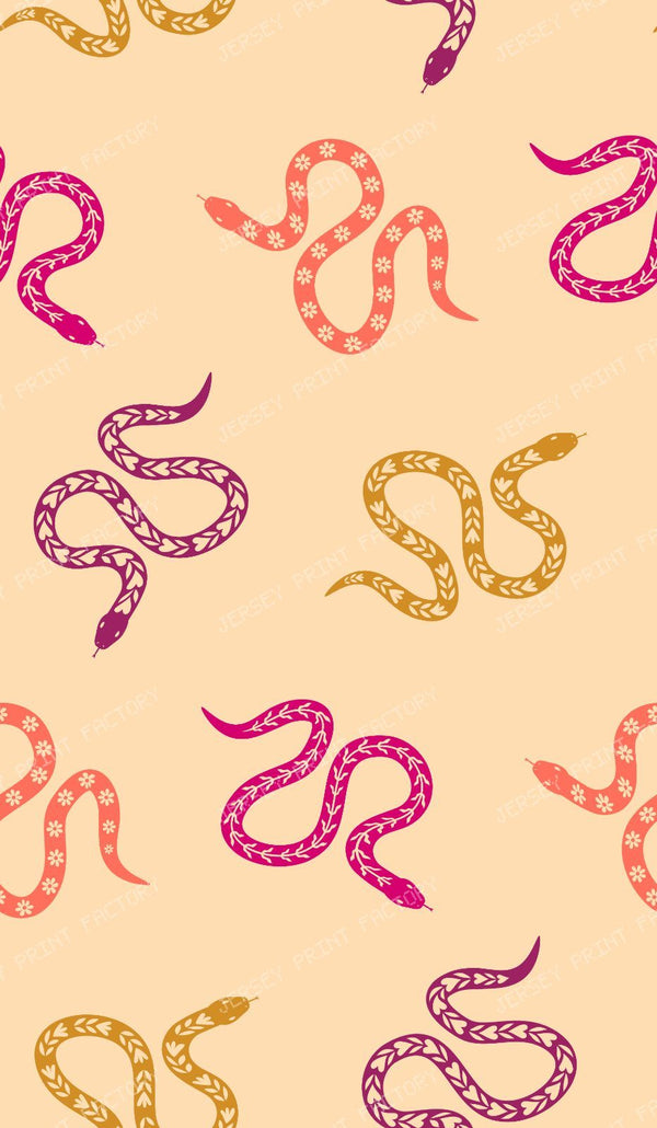 Floral Snakes | Minimal and Colorful  Snakes